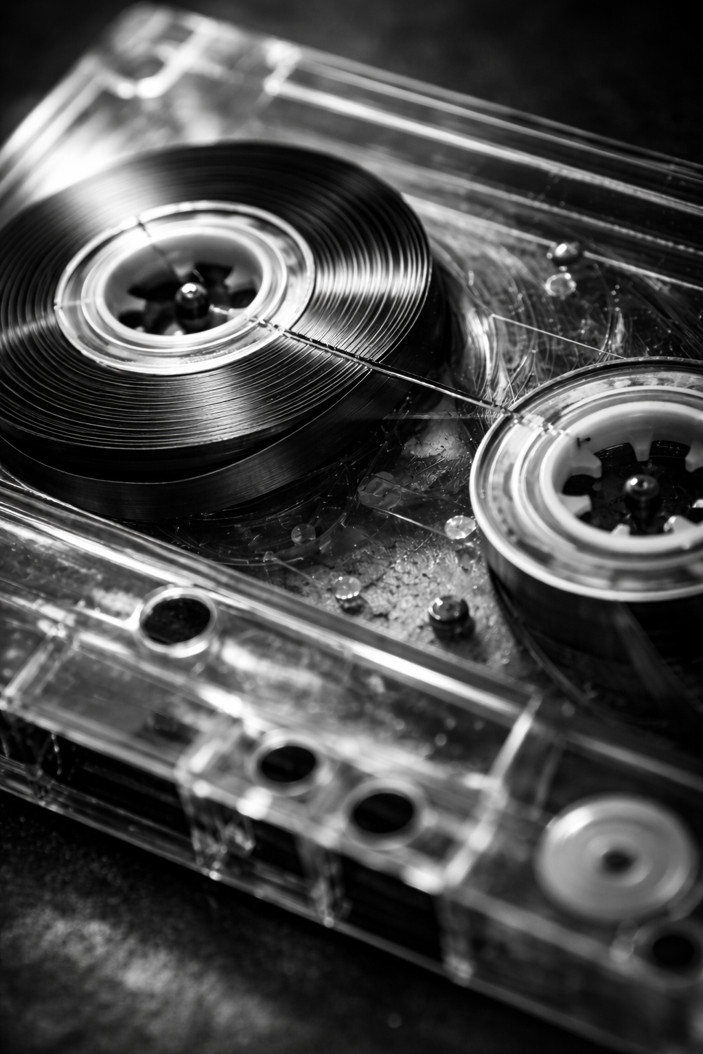 空白磁带展示图：用沙沙的底噪，掩埋焦虑。。按下录音键，在杂音中听见留白。