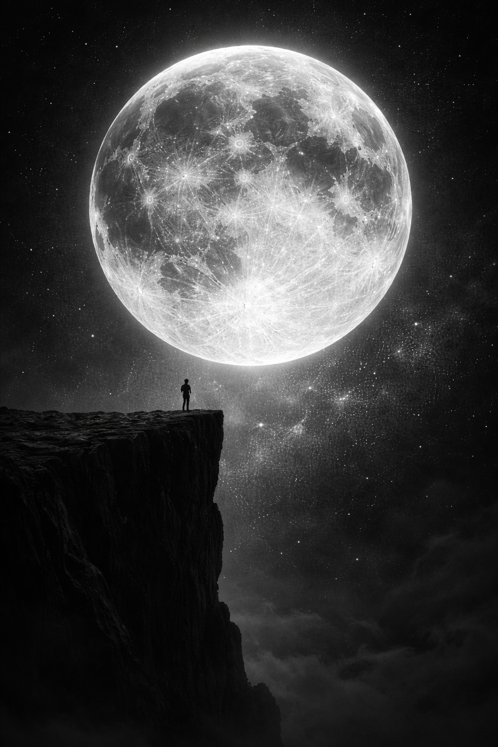 Dilute sadness in light-years. — Cosmic Ripple. Consciousness hits the lake, rippling galaxy light.