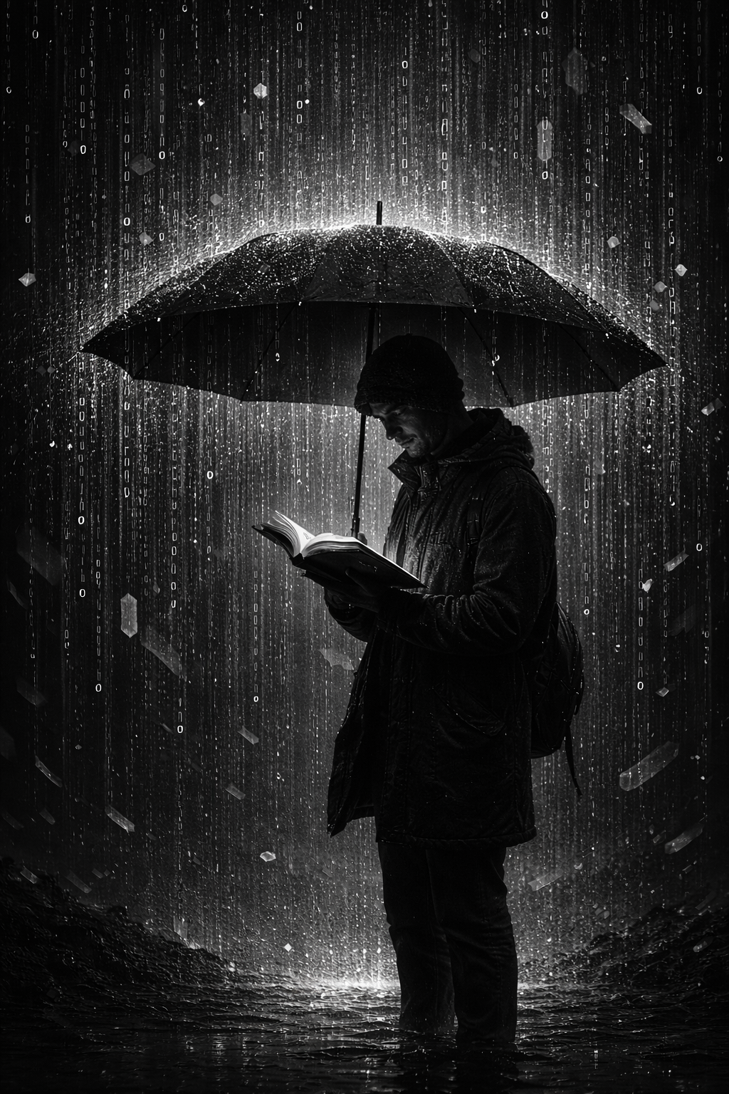 逻辑闭环展示图：隔绝噪音，独享思维的真空。。文字化作数据流，顺着节奏直达皮层。