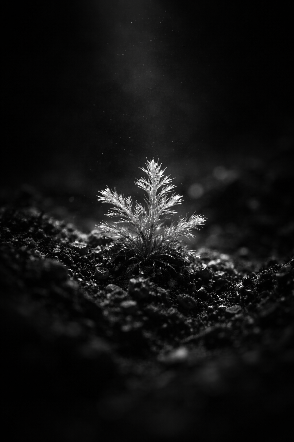 Rebuild breath cycle in square inch. — Terrarium. Fold consciousness into miniature rainforest.